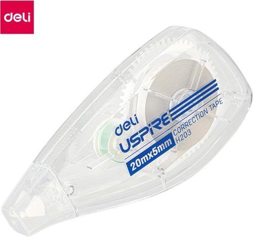 Deli Uspire Correctietape 5mmx20mtr blister à 1 stuk