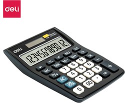 Deli Rekenmachine E1238 desktop grijs - 12 digits