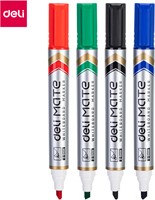 Deli MATE Whiteboardmarker beitelpunt 2-5mm  assorti set à 4 stuks