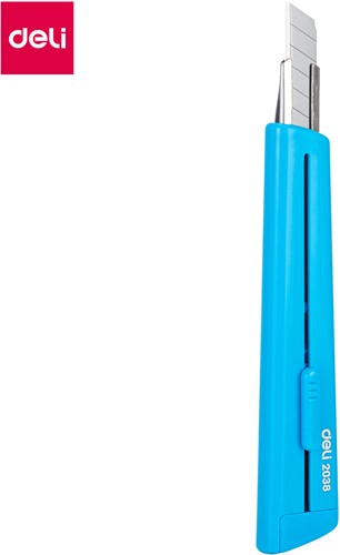 Deli RIO afbreekmes 9 mm blauw blister à 1 stuk