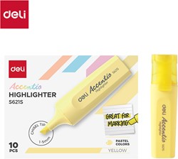 Deli Accentio markeerstift beitelpunt 1–5 mm pastel geel