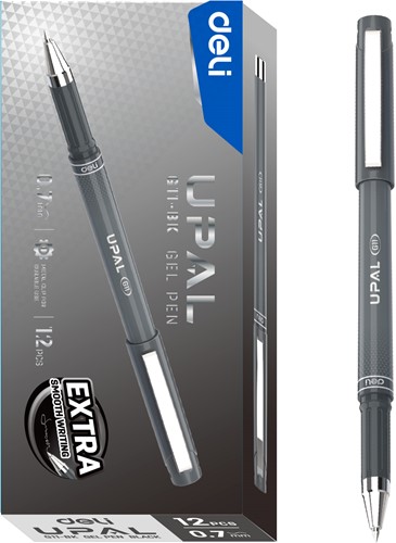 Deli UPAL gelpen 0,7 mm zwart-2