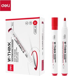 Deli THINK whiteboardmarker rood 1,8mm ronde punt