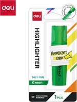 Deli Accentio markeerstift beitelpunt 1–5 mm fluo groen blister à 1 stuk-2