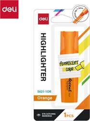 Deli Accentio markeerstift beitelpunt 1–5 mm fluo oranje blister à 1 stuk