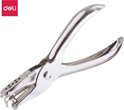 Deli perforator 1-gaats 8 vel Ø6 mm zilver