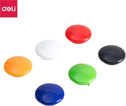 Deli 6 magneten rond Ø30mm in 6 verschillende kleuren 
