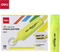 Deli Accentio markeerstift beitelpunt 1–5 mm fluo geel-2