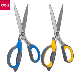 Deli ERGO schaar 170 mm blauw/geel