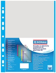 Showtas generfd, A4, 40 micron, blauwe rug, 11 rings, 100 stuks