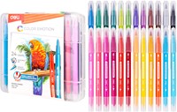 Deli Color Emotion viltstift duo tip 24 kleuren-2