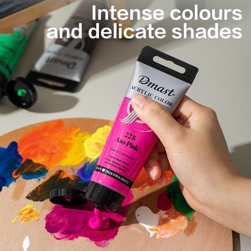 Dmast acrylverf 75ml PE tube 414 Light Ultramarine Blue-2