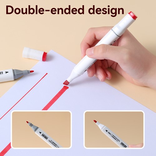 Deli Color Emotion sketchmarkers 1+7mm tip 48 kleuren-2