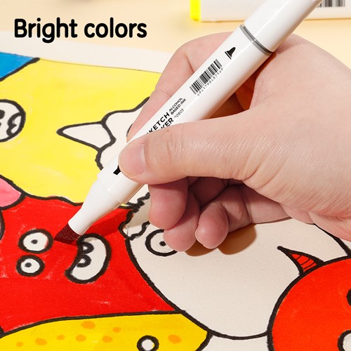 Deli Color Emotion sketchmarker 1+6.5mm tip 60 kleuren-2