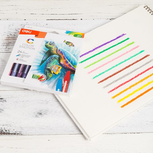 Deli Color Emotion olie pastels 24 kleuren/doos-3