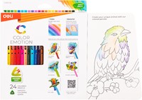 Deli Color Emotion kleurpotloden 24 kleuren doos-2
