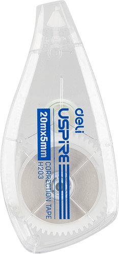 Deli Uspire Correctietape 5mmx20mtr blister à 1 stuk-2