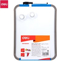 Deli whiteboard 279x216mm magnetisch + marker assorti kleuren-2