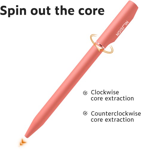 Deli Nusign Classic gelpen draaimechanisme 0,5 mm roze-2