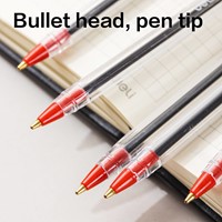 Deli balpen met dop 1,0 mm rood-3