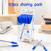 Deli balpen met dop 1,0 mm blauw-3