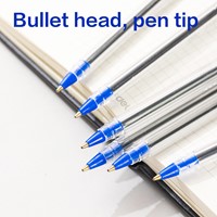 Deli balpen met dop 1,0 mm blauw-3