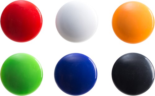 Deli 6 magneten rond Ø30mm in 6 verschillende kleuren -2