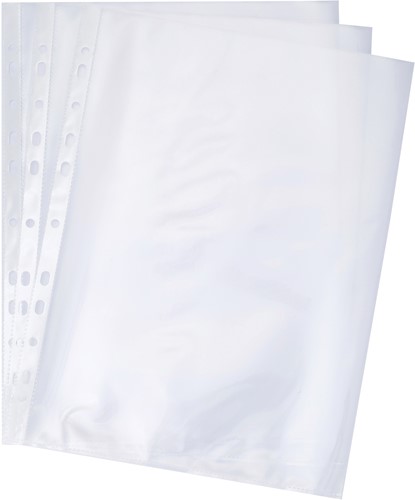 Deli showtas A4 transparant 0,08 mm 100 stuks-3