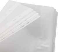 Deli showtas A4 transparant 0,04 mm 100 stuks-2
