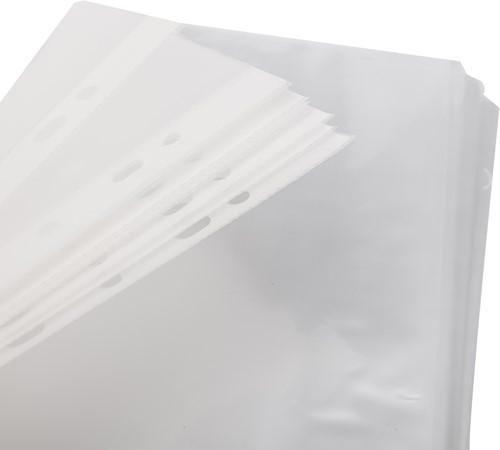 Deli showtas A4 transparant 0,04 mm 100 stuks-2