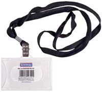 Badge met koord, zwart-2