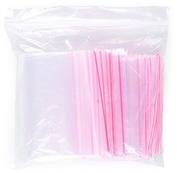 Gripzakjes, LDPE, 100x150mm, 100st