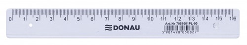 Plastic liniaal 16cm