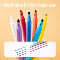 Deli Color WOW viltstiften uitgumbaar 7+1 kleuren/doos-3