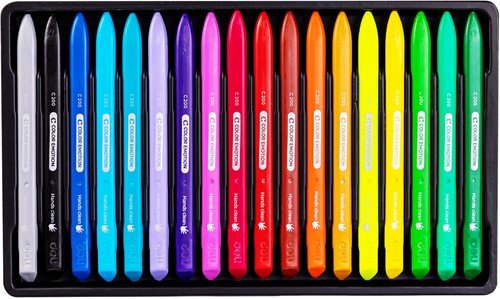 Deli Color Emotion plastic krijt 18 kleuren/doos-2