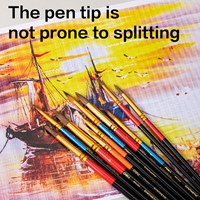 Deli Color Emotion set 10 kwasten rond+plat-3