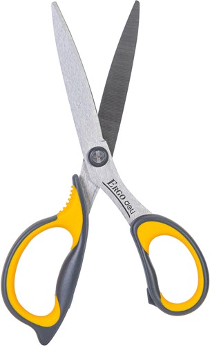 Deli ERGO schaar 170 mm blauw/geel-2