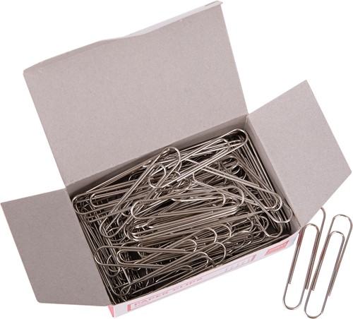 Deli CLASIC paperclips 33 mm zilver-2