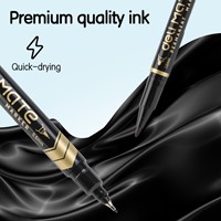 Deli MATE permanent marker dubbelpunt 0,5 + 1,0 mm zwart-3