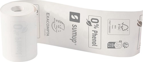 Thermorollen 57 x 30mm 9 meter - 55 gram - Exacompta SUMUP - 0% Phenol - 40762E-2