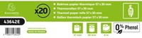 Thermorollen 57 x 30mm 9 meter - 55 gram -Exacompta - 0% Phenol -  43642E-2