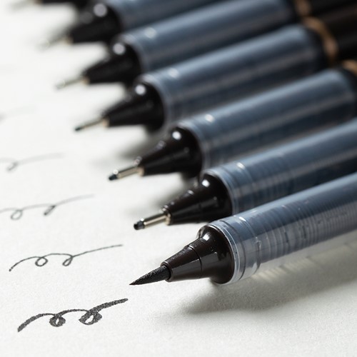 Dmast fineliners zwart, set 10 stuks-2