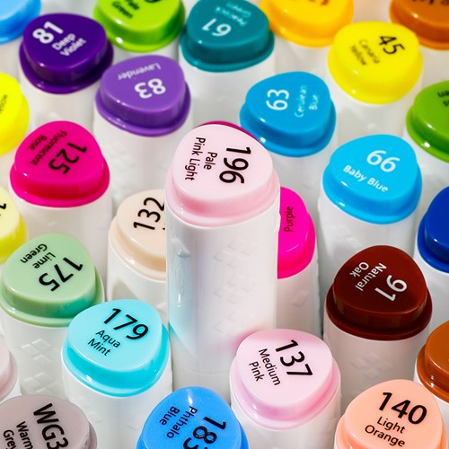 Deli Color Emotion sketchmarkers 1+6.5mm tip 80 kleuren-3