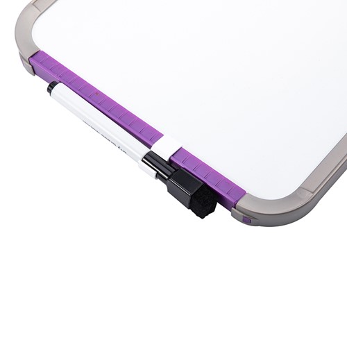 Deli whiteboard 279x216mm magnetisch + marker paars-3