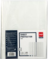 Deli showtas A4 transparant 0,04 mm 100 stuks-3