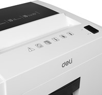 Deli papiervernietiger 12 vel P-4 23 liter wit-2