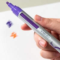 Acrylmarker met beitelpunt, pastel, 12 stuks