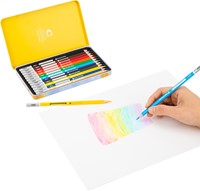 Deli Color Emotion kleurpotloden 12 kleuren in metalen doos-3