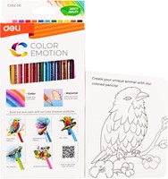 Deli Color Emotion kleurpotloden 12 kleuren doos-2