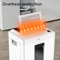 Deli papiervernietiger 16 vel P-4 23 liter met uittrekbare opvangbak-3